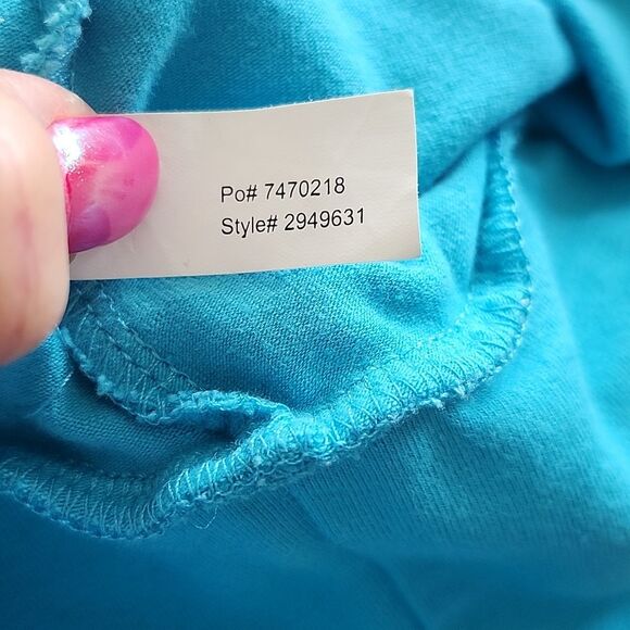 Boston Proper Strapless Tube Top Halter Top, Teal Turquoise Blue, S - Picture 8 of 8